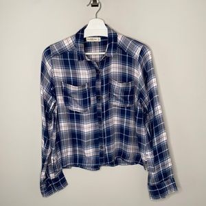 Abercrombie Blue Plaid Button Down